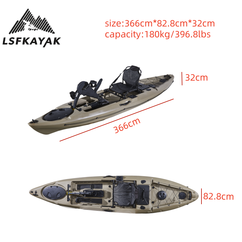 2025 Factory 12ft 3.6m Single  - Fishing Kayak Sit In ulasan dan harga