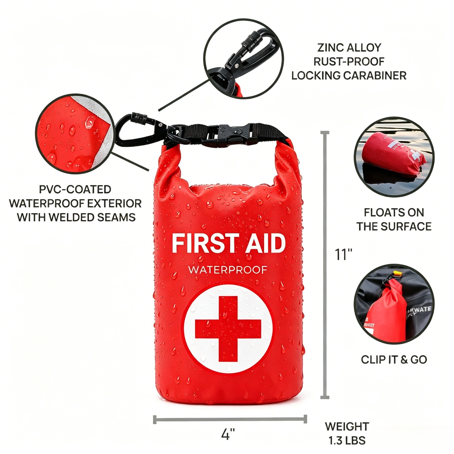 2L Waterproof First Aid Bag Ro - Fishing Kayak Sit On Top ulasan dan harga