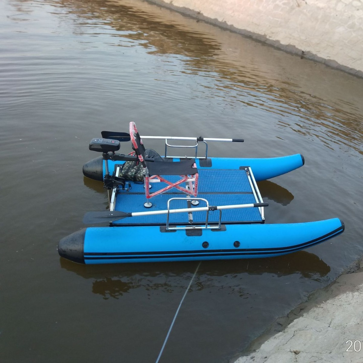 Catamaran Luya boat/raft fishi - Fishing Kayak Inflatable ulasan dan harga