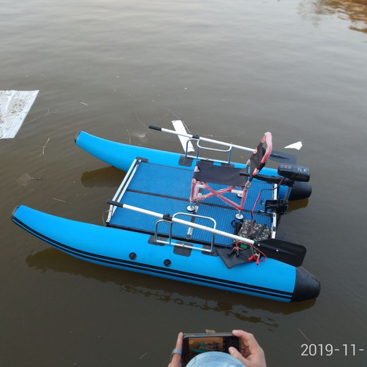 Catamaran Luya boat/raft fishi - Fishing Kayak Inflatable ulasan dan harga