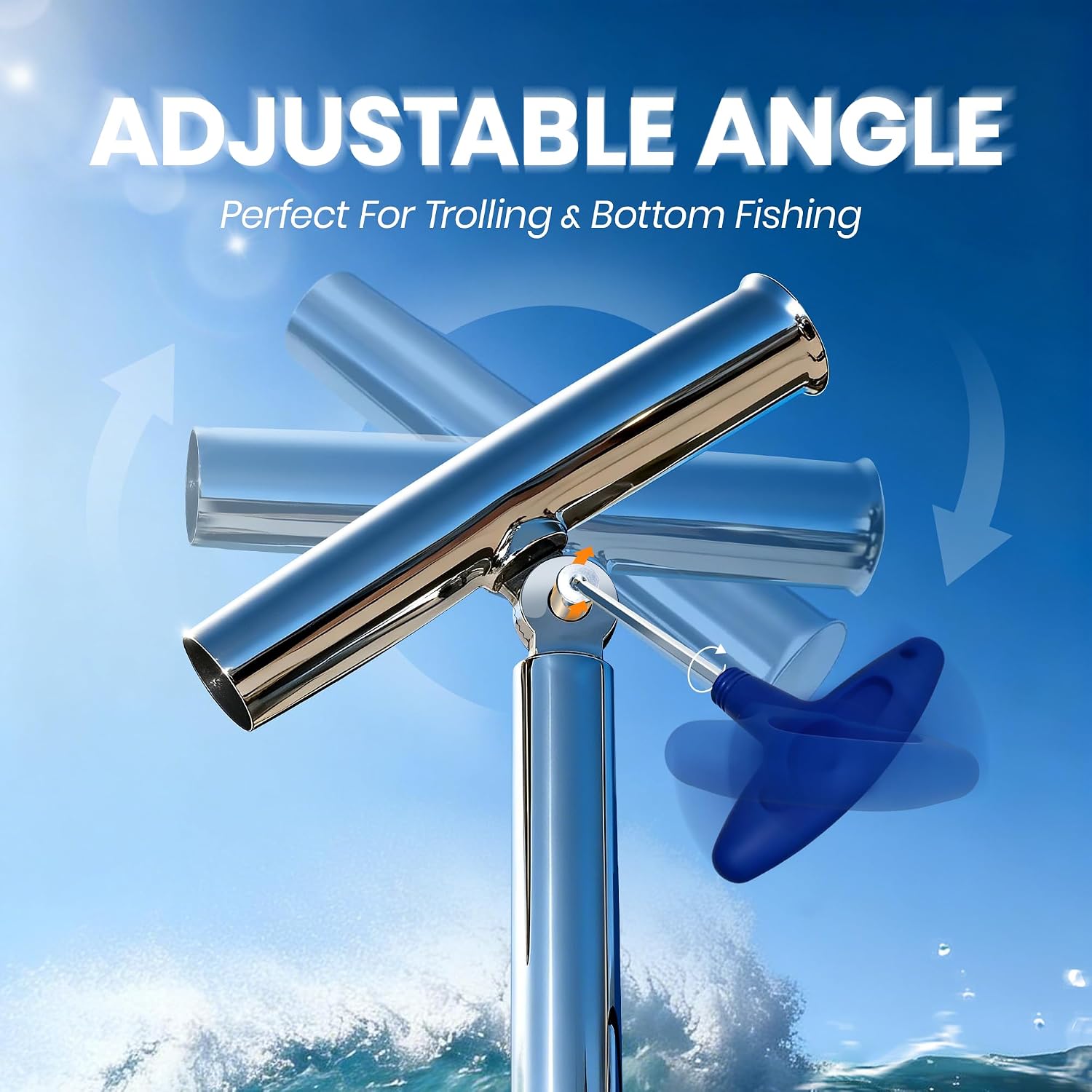 2-Pack Stainless Steel Outrigg - Fishing Kayak Rod Holder ulasan dan harga