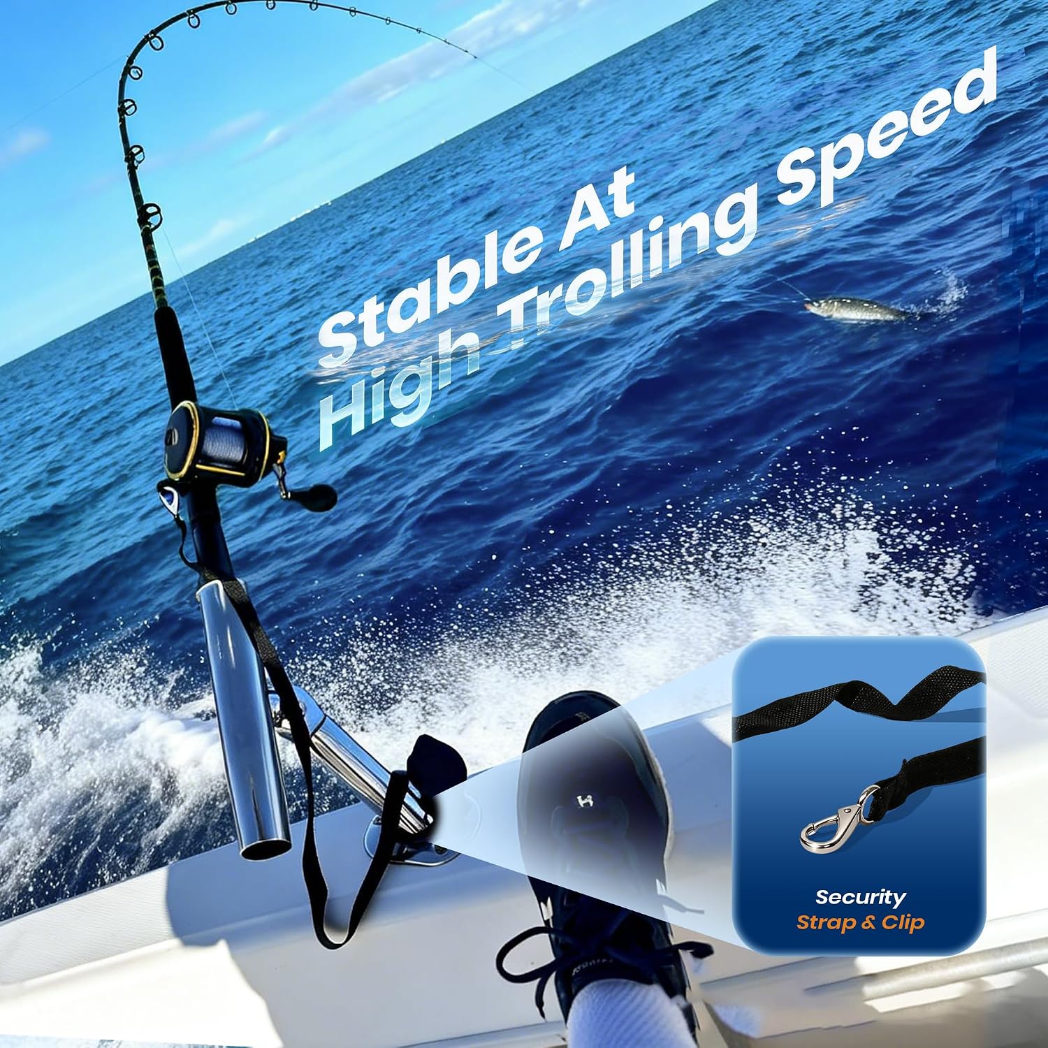 2-Pack Stainless Steel Outrigg - Fishing Kayak Rod Holder ulasan dan harga