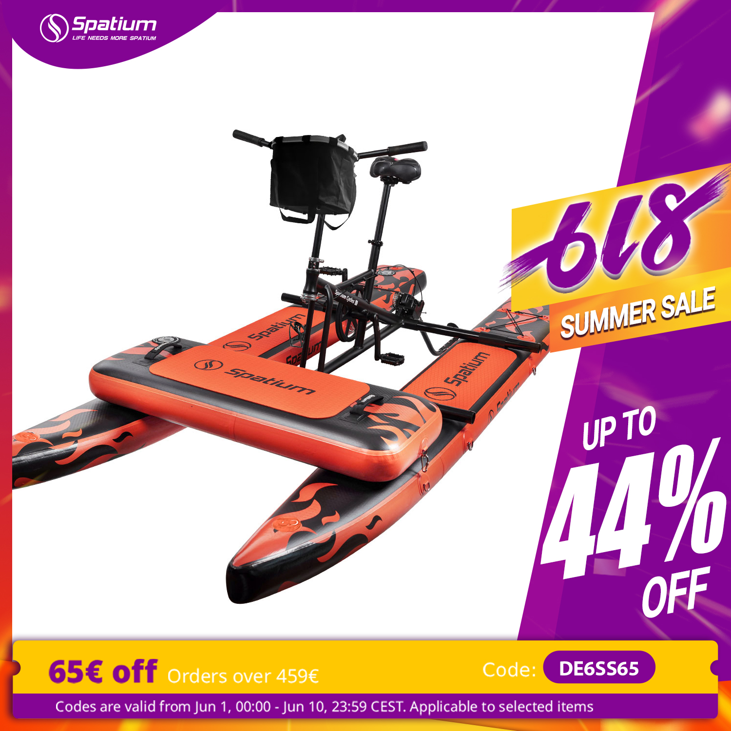 Spatium Sup Water Bike 3.0 Inf - Fishing Kayak Pedal Drive ulasan dan harga