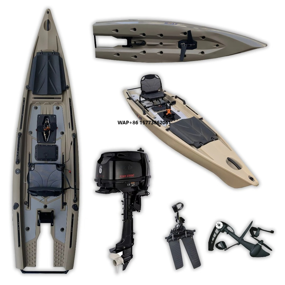 A 6hp 2022 13.12ft Solo Skiff  - Fishing Kayak Pedal Drive ulasan dan harga